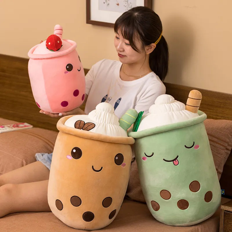NEW Cute Cartoon Bubble Tea Plush Toy